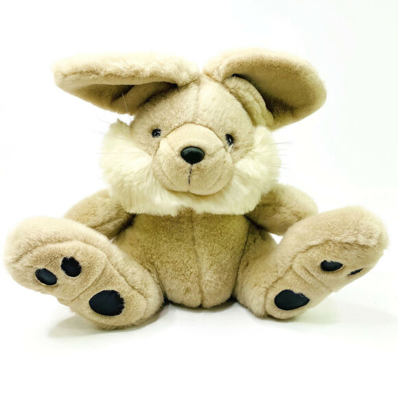 Chosun International Bunny Rabbit Plush Tan Brown With White Accent 12 Inches - Picture 2 of 7